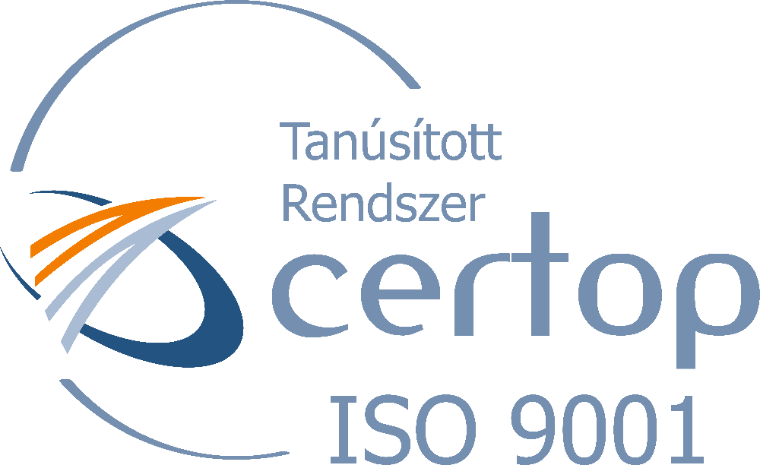 CERTOP tanúsított rendszer - ISO 9001